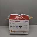 Homemate Electric Heated Blanket Twin - 62"x84" Heating Bed Blankets Throw with 10 Heating Levels 8 Hours Auto Off Fast Heating Over-Heated Protection Ultra Soft Warm Flannel ETL Certified Grey