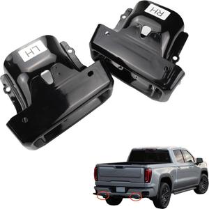 Dual Exhaust Tips Compatible with Chevy Chevrolet Silverado | Compatible with GMC Sierra 1500 2019 2020 2021 2022 2023 2024 Exhaust Tip Tail Pipe Replacement 2253506 84434641 84434642