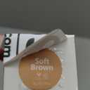 Kyahbeaute eyebrow stamp stencil kit, waterproof, smudge proof, all day wear, Includes: eyebrow stamp, stencil shapes brow brush, (soft brown)