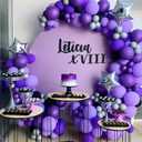 5 x Voircoloria 105pcs Dark Purple Balloons 12inch Party Latex Balloons for Birthday Baby Shower Halloween Wedding Valentine's Day Party Bachelorette Decorations
