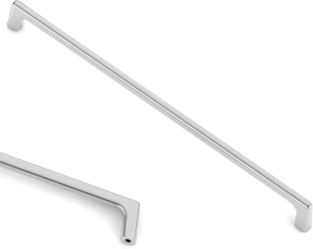 Asidrama 5 Pack 10 Inch(256mm) Polished Chrome Cabinet Pulls: Chrome Cabinet Hardware for Cupboard Drawer Pulls (10" Hole Center)