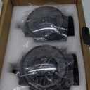 4 Inch Round LED Fog Lights for 2018-2025 Jeep Wrangler JL JLU & Jeep Gladiator JT, 60W White Amber Fog Lamps with 2 Pair Mounting Brackets, Front Bumper Off-road Fog Light for Jeep Accessories