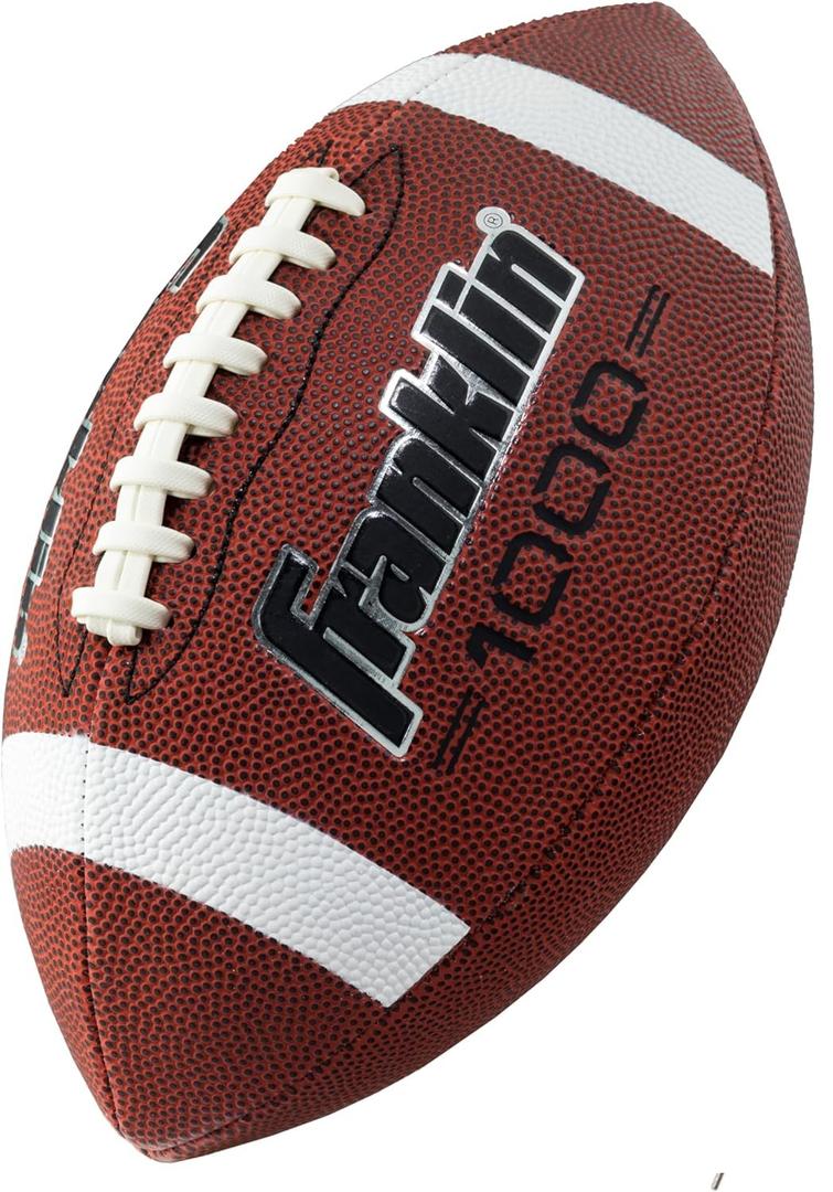 Franklin Sports Youth + Adult Footballs - Extra Grip 1000 Official Size
