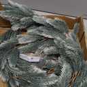 Fomlily Pine Christmas Garland Clearance, 6Ft Realistic Cedar Cypress Greenery for Holiday Mantel Fireplace Table Centerpiece Decoration (White)