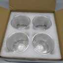 Double Wall Insulated Espresso Cups Set of 4-3oz Borosilicate Glass, Heat & Thermal Shock Resistant, Keeps Hands Cool, for Home, Cafe, Gift