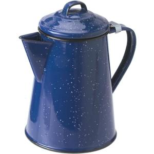 GSI Outdoors Enamel Coffee Pot to Store Hot Coffee, Tea for Camping & Farmhouse - 8 Cup (8 cup, Blue)