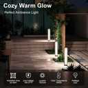 SkyGlow 32" Bollard Light, 120V Line Voltage Aluminum LED IP65 Waterproof Outdoor Modern Landscape Path Lights, 3000K Curb Appeal for Garden Pathway Lawn Patio Courtyard Driveway Commercial