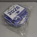 2026 Graduation Plates and Napkins, 9’’ Disposable Paper Plates 7’’ Dessert Plates with Blue Congrats GRAD Class of 2026 Party Supplies Tableware Set for Graduation Party Decorations Serve 50 Guests