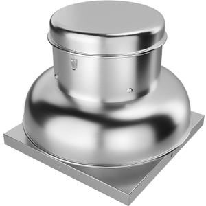 2400CFM Upblast Roof Exhaust Fan, High-Speed Direct Drive, Upgraded Motor, 27.36" Fan Base for Restaurants, Factories, and Warehouses, Silent Operation & Weather-Resistant Design