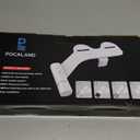 Ultra-Slim Bidet Attachment, Posterior&Feminine Wash-(Retractable Dual Nozzles), Non-Electric Bidet Attachment for Toilet Seat, Adjustable Fresh Cold Water Pressure, Stainless Steel Inlet (White)