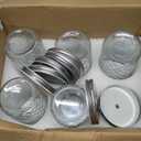 VERONES Wide Mouth Mason Jars 22oz, 12 Pack 22 oz Wide Mouth Mason Jars with Lids and Bands, Ideal for Jam, Honey, Wedding Favors, Shower Favors