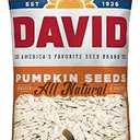 DAVID All Natural Pumpkin Seeds, 2.25 oz. (Pack of 12) Best Before Mar. 19, 2027