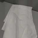 HOMEIDEAS Non-See-Through French Door Curtains Set of 2 for Front Door, Light Filtering Privacy Semi Sheer Window Curtains with Rod Pocket and Tie Back, White, 54W X 72L Inch