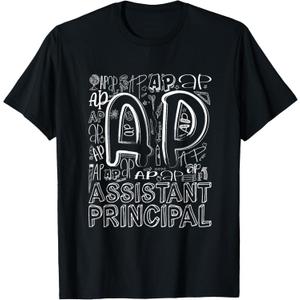 Assistant Principal Teacher Appreciation Week Cute Men Women T-Shirt (Black, Medium)
