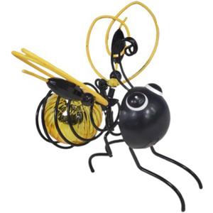 Outdoor Hanging Solar Bee Simulation Lights,Hanging Bee Solar Garden Light, LED Bugs Lantern Decoration Bee Ornament for Patio Yard Pathway Balcony (Yellow)