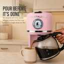 Nostalgia Classic Retro 10 Cup Coffee Maker, Pink