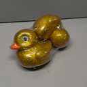 Goaste 2 Pack Giant Glitter Rubber Ducks, 6.7 Inch Big Yellow Ducky, Large Sparkly Toy Duckies with Squeaky Sound, Bathtub Floating Rubber Ducks for Baby Shower, Birthday Party, Summer Beach