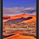 HUKONHEP 12x15 Black Picture Frames, Composite Wood Frame with Plexiglass, Horizontal and Vertical for Wall Mounting