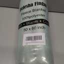 Plush Fleece Throw Blanket for Couch and Bed, Fluffy Fuzzy Cozy Lightweight Soft Blankets All Season Use (40x50 Inches,Aqua)