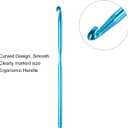 uxcell 10Pcs Aluminum Crochet Hook 5mm 5.5mm US Size 8 9 Knitting Needles for DIY Craft Yarn Blue Orange