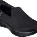 Skechers Womens Skechers Women's Hands Free Slip-ins Go Walk Flex-Relish (6 Wide, Black)
