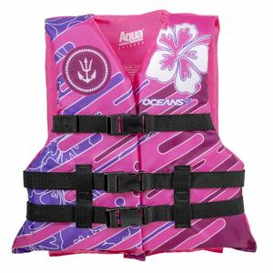 Oceans 7 US Coast Guard Approved Life Jacket for Infant, Kids, Youth,  Type II & III Vest, Personal Flotation Device (Pink/Berry  30-50lbs)