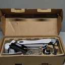 HUANUO Single Monitor Mount, 13 to 32 Inch Gas Spring Monitor Arm, Adjustable Stand, Vesa Mount with Clamp and Grommet Base - Fits 4.4 to 19.8lbs LCD Computer Monitors (White)