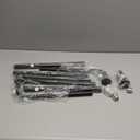 Room Darkening Curtain Rods for Windows, 28 to 84 Inches Splicing Construction Drapery Rod, 1" Adjustable Blackout Wrap Around Curved Curtains Rod, Wall Mounted Ceiling Mounted, Matte Black