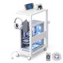 Height Adjustable PC Tower Stand with Charging Station