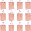 Enorteen 12 Pcs Bow Gift Bag Gift Packaging Tote Bag Bulk Party Favor Bags Gift Wrap Bags Gift Treat Bags for Graduaction Wedding Bridal Birthday Party