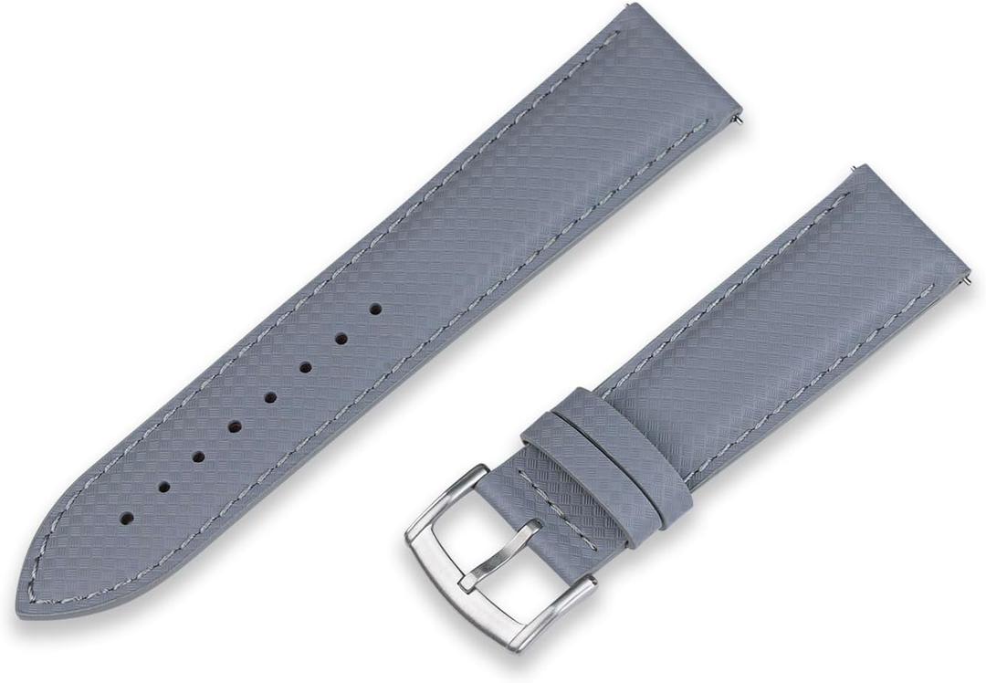Crafter Blue Watch Band UL05 Quick Release FKM Hybrid Rubber Watch Strap 20mm 22mm Universal Watchbands Replacement for Men and Women