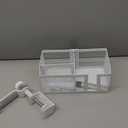 4 in 1 Metal Clip On Cup Holder Attachment for Gaming Desk or Table, Sturdy and Easy to Clamp, Attachable Anti-Spill Cup Holder for Salon Chair, Bedside, Water Bottles, Drinks, Headphones - White