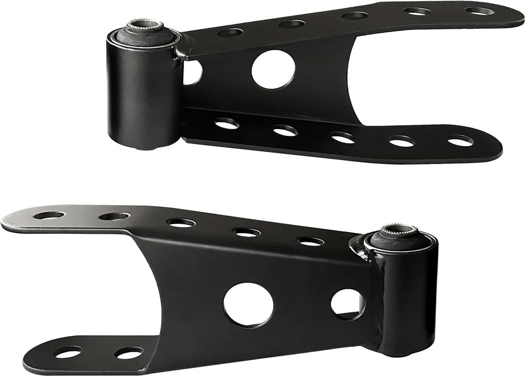 2-3" Suspension Rear Drop Lowering Shackles: Replacement for Chevy Silverado GMC Sierra 1500 C1500 K1500 - Leaf Spring Drop Shackle Kit for Dodge Ram Ford F150 Ranger Replace# 6400 410520