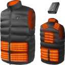 DR.PREPARE Heated Vest, Electric Heated Jacket for Men Women, Heated Clothing with 3 Heat Levels (Medium)