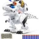 Ruko 8809 Remote Control Robot Dinosaur Toys for Kids, Large Rechargeable Toys, STEM Programmable Interactive with Sound Effects, Birthday Gifts for Boys & Girls Age 3 4 5 6 7 8 (White)