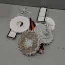 Replacement Spare Parts for Dreametech Bot W10 / W10 Pro Robot Vacuum 1 Main Brush 2 Side Brush 2 Filter 2 Mop Pad Bracket 4 Mop Pad Accessories (11 Pack)