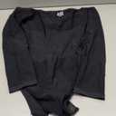 OQQ Women's Bodysuits Sexy Ribbed Square Neck Long Sleeve Tummy Control Casual Fall Bodysuits Medium