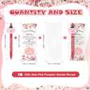18 Sets Pink Gender Reveal Decorations Bulk a Little Pumpkin Is on The Way Ballpoint Pen with Thank You Cards Gifts for Guests