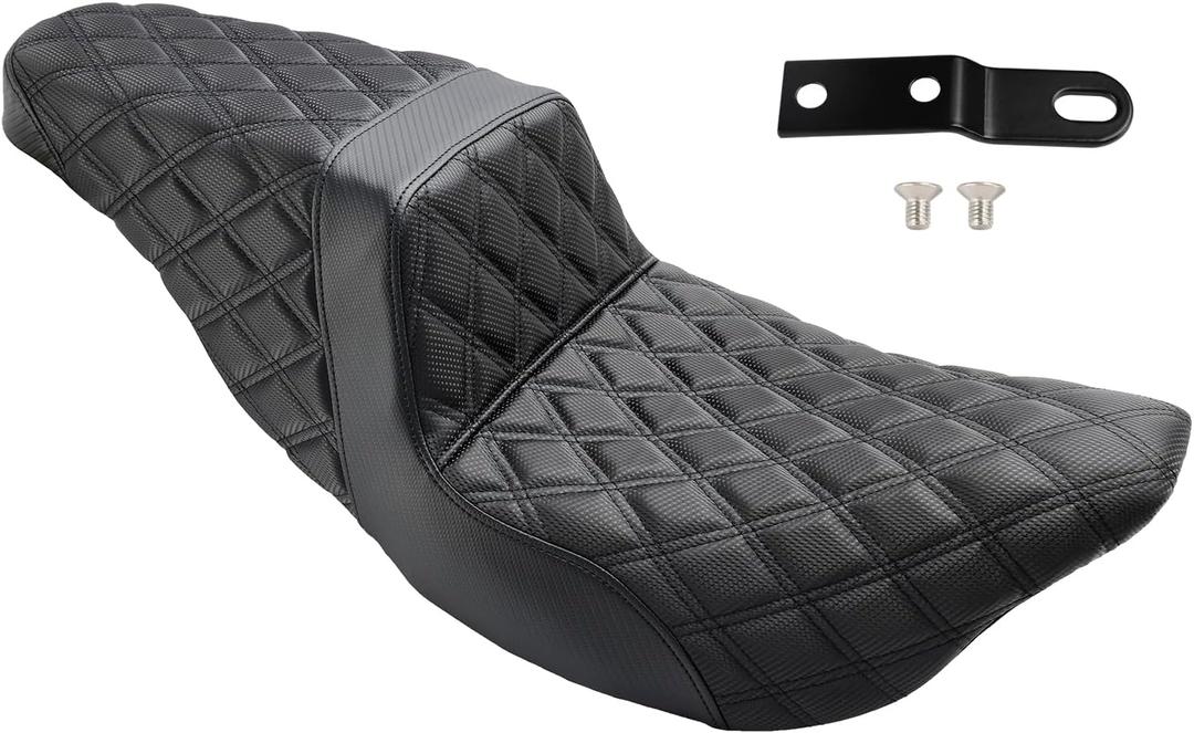 Artudatech Rider Passenger Seat Front Rear Cushion Black For Harley-Davidson Street Glide EFI FLHX 2008-2023, For Harley Road Glide Special FLTRXS 2015-2023 Road King Special FLHRXS 2017-2023