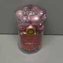 AMS 34ct Christmas Ball Mini Ornaments Party Decorations Shatterproof Festival Pendant Hangings for Xmas Tree Decor(1.57''/40mm,Pink)