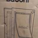 Baboni Pet Door for Wall, Steel Frame and Telescoping Tunnel, Aluminum Lock, Double Flap Dog Door and Cat Door, Strong and Durable (Pets Up to 100 Lb) -Large