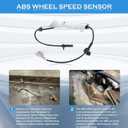 2PC Rear Left and Right ABS Wheel Speed Sensor Fit for Outback 2010-2014 2.5L/3.6L,Replaces #27540AJ040 27540AJ050 27540-AJ04A 27540-AJ05A，Rear Driver and Passenger Side