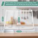 UPGRADED AHT73514302 Refrigerator Glass Shelf Assembly Compatible with Kenmore Glass Rack 79568032210, 79579439218, 79579432216, LG Refrigerator Shelf LTCS24223S/07, LRTLS2403S/00, LTWS24223S/01