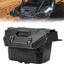 KEMIMOTO 2024/2025/2026 XP 1000 Rear Cargo Box 55QT Compatible with 2024/2025/2026 Polaris RZR XP 1000/4 Storage UTV Rear Bed Box Polypropylene Two Lockable Latches Replace 2884525