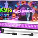 42W LED Black Light Bar, IP66 Waterproof Blacklight Bar with 6ft Cord+Plug+Switch, Black Lights for Glow Party, Poster, Body Paint, Birthday, Halloween, Bedroom, Classroom