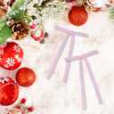 2 x 30 Pcs Satin Bows with Twist Tie 5 x 7 Inch Pretied Premade Ribbon Bows for Tree Wreath Garland Home Decor Indoor Outdoor Decorations (Light Pink)