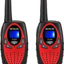 Retevis RT628 Walkie Talkies for Kids,Toys Gifts for 6-12 Years Old Boys Girls,Long Range 2 Way Radio 22CH VOX,Birthday Gift,Family Walkie Talkie for Camping Hiking Indoor Outdoor (Red)