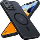 Faiono Magnetic for iPhone 15 Pro Max Case [Full Camera Protection][Military-Grade Protection][Compatible with MagSafe] Shockproof Protective Slim Phone Case for iPhone 15 Pro Max, Black