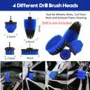 Qydipclin 45Pcs Car Detailing Kit, Car Detailing Brush Set, Car Wash Cleaning Kit, Car Detailing Brushes, Professional Car Care Kit for Interior Exterior Wheels, Blue
