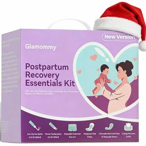 Postpartum Recovery Essentials Kit for Women, Labor & Delivery Postpartum Care, Peri Bottle, Cooling Spray, Disposable Postpartum Underwears, Postpartum Pads, Hot&Cold Packs, Soothing Liners